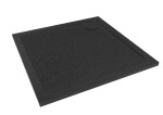 Sprchová vanička čtvercová SAT Project 100x100 cm litý mramor černá SATSVPRO100QCA SATSVPRO100QCA