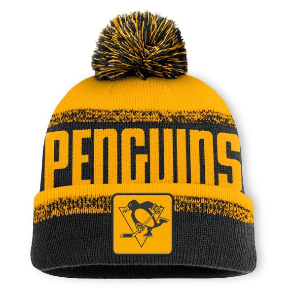 Fanatics Pánská zimní čepice Pittsburgh Penguins NHL Thrive Cuffed Pom Beanie