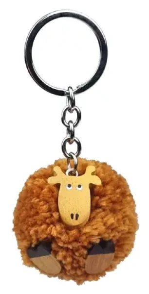 2Kids Toys Dřevěná klíčenka pompon Žirafa