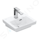 VILLEROY & BOCH - Subway 3.0 Umývátko nábytkové 370x305 mm, s přepadem, otvor pro baterii, CeramicPlus, alpská bílá 437037R1