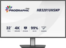 31.5" IIYAMA ProGraphic HB3201UHSNP-B1 černá / LED / IPS / 3840 x 2160 / 16:9 / 4 ms / 3000:1 / 450cd-m2 / VESA (HB3201UHSNP-B1)