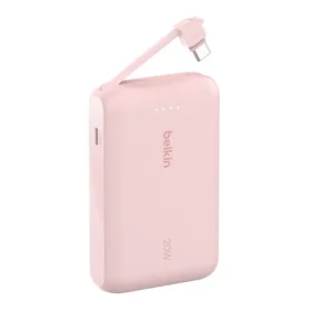 Belkin BOOST CHARGE PowerBanka 10000mAh + integrovaný kabel růžová / 20W PD / USB-C (BPB021hqPK)
