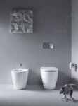 DURAVIT - ME by Starck Stojící WC, zadní odpad, bílá/matná bílá 2169092600