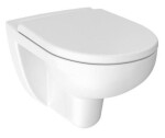 DEANTE Podomítkový rám, pro závěsné WC mísy + SLIM tlačítko bílé + WC JIKA LYRA PLUS RIMLESS + SEDÁTKO DURAPLAST SLOWCLOSE CST_WC01 A51P LY2