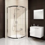 RAVAK - Termo Sprchový set s termostatem, 20 cm, 5 proudů, chrom X070058