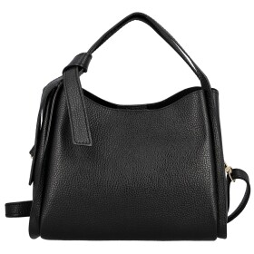 Luxusní dámská kožená kabelka do ruky Roswita, černá