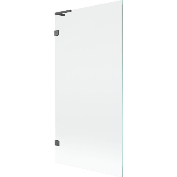MEXEN/S - Lunar L vanová zástěna FIX 90 x 150, transparent, grafit kartáčovaná 897L-090-000-66-00