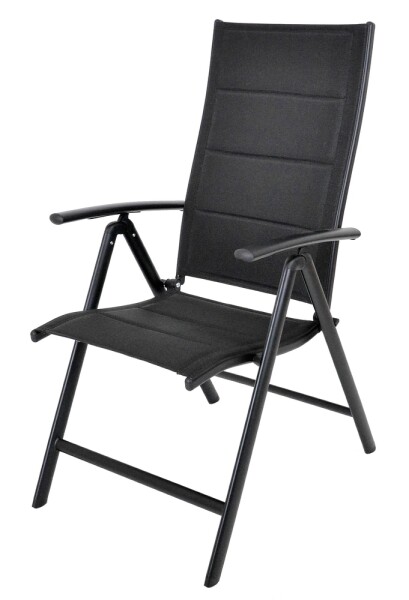 Rojaplast ZWC-235 zahradní polohovací křeslo hliníkové - černá