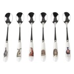 Čajové lžičky s porcelánovou rukojetí Wrendale Designs, 6 ks - Lesní zvířata