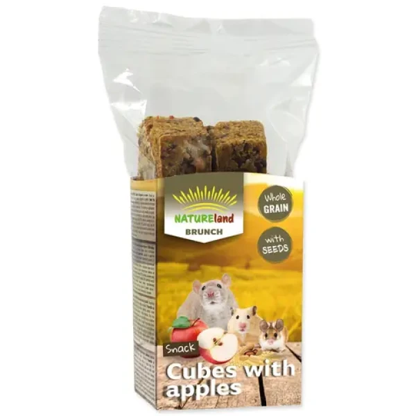 Nature Land Pochoutka Brunch celozrnné kostky s jablkem 90g (905-12150)