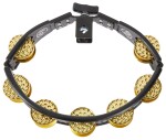 Latin Percussion Cyclops Tambourine Dimpled Brass Jingle