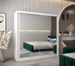 Šatní skříň Abi T3 Barva korpusu: Bílá, Rozměry: 100 cm, Dveře: Bílá