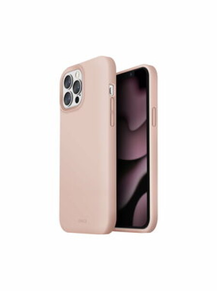 Pouzdro UNIQ Lino Blush Pink MagSafe Compatible iPhone 13 Pro max růžové