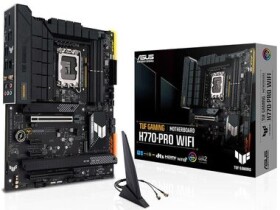 ASUS TUF GAMING H770-PRO WIFI H770 LGA1700 4x DDR5 PCIEx16 2.5GLAN ATX (90MB1D50-M0EAY0)