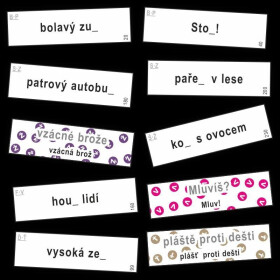 Spodoba hlásek - kartičky k procvičení spodoby hlásek na konci slova i ve slově - Jitka Rubínová