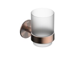 Držák skleniček SAT Cool montáž bez vrtání broušená rose gold SATDCO27BRG SATDCO27BRG