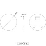 CERANO - Koupelnové zrcadlo Specchio - Ø 60 CER-429190