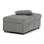 Rozkládací křeslo, šedá, látka, ASB-C3210 GREY2