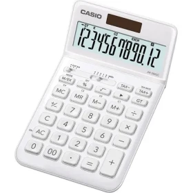 Casio JW-200SC-WE bílá / Kalkulačka / 12místný displej / Výpočet DPH / Duální napájení