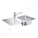 GROHE - Dřezy Set dřezu K200 a baterie Eurosmart, kartáčovaná nerez/chrom 31565SD1