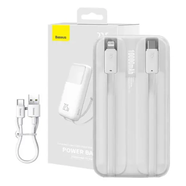 Baseus PPMD020002 Comet bílá / Powerbanka / 22.5W / 10000 mAh (PPMD020002)