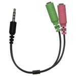 Genius ACC-100 černá / Audioadaptér 3.5mm / 2x 3.5mm / 24cm (32590001400)