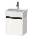 DURAVIT - Ketho.2 Umyvadlová skříňka 44x43x34 cm, 1 dvířka, panty vlevo, lesklá bílá K25070L22220000