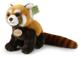 RAPPA Plyšová panda červená 28 cm