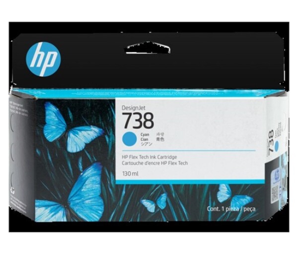 HP 738 130-ml Cyan DesignJet Ink Cartridge EDF_556940