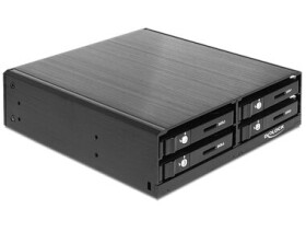 Delock 5.25” Mobilní výměnný rámeček pro 4 x 2.5” SATA HDD/SSD černá (47220)