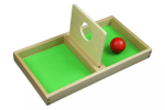 Moyo Montessori Moyo Montessori Deska s otvorem k prostrkávání míčku a disku