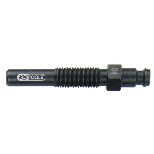 KS Tools 150.3665 Adaptér pro vstřikovače, M10 x 1,25 s vnějším závitem, délka 70 mm