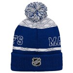Outerstuff Dětská zimní čepice Toronto Maple Leafs Puck Pattern Cuffed Pom