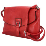 Trendy dámská koženková crossbody kabelka Derika, červená