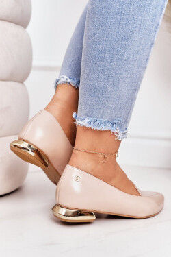 Mokasíny Na Zlatých Podpatcích Laura Messi 2013 Béžová 36