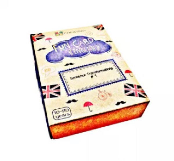 Fun card English Sentence Transformations #1