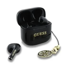 Guess Classic Logo Charm TWS Bezdrátová Sluchátka Black (57983124135)