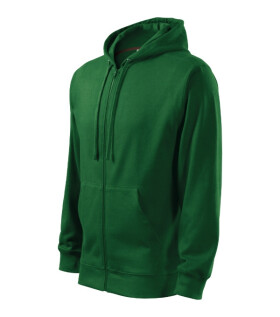 Trendy Zipper mikina pánská lahvově zelená L