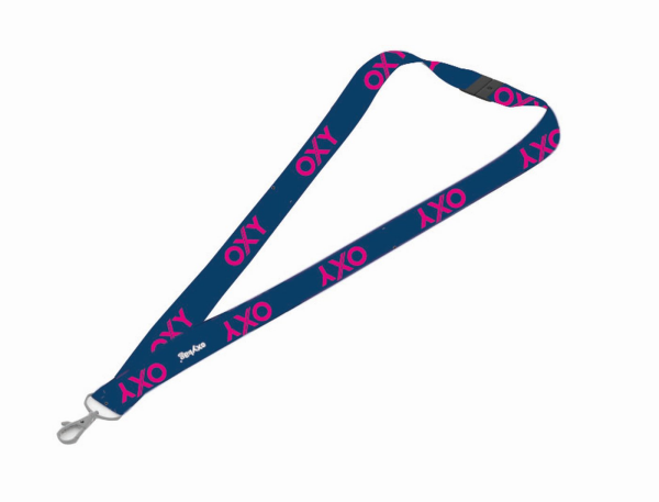 Klíčenka karabinkou Oxy Blue Line Pink