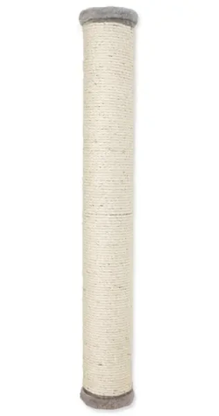 TRIXIE Škrabadlo nástěnné válec 11x80 cm šedá / Sisal, plyš / Nastavitelná výška (G13-49929)