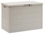 TOOMAX WOODYS zahradní plastový úložný box 160 L - světle šedá