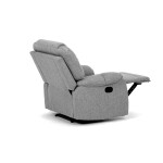 Relaxační křeslo, šedá látka, TV-4088 SIL2