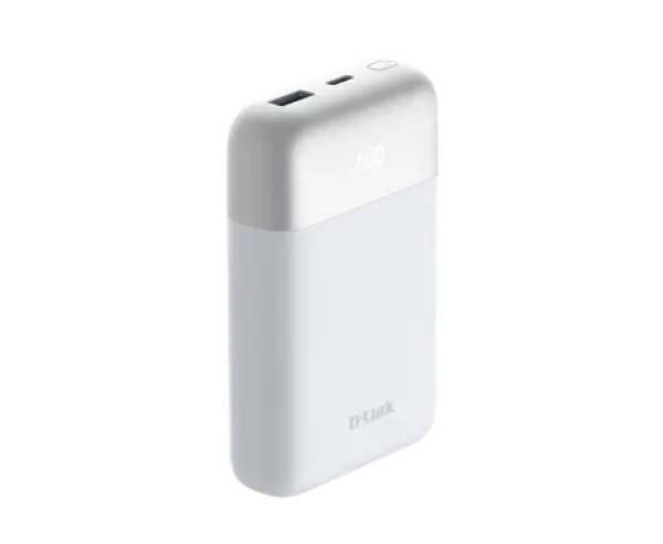 D-Link DPP-101 10000 mAh bílá / Power Bank / USB-C + USB-A / 18W PD3.0, QC3.0 / LED displej (DPP-101)