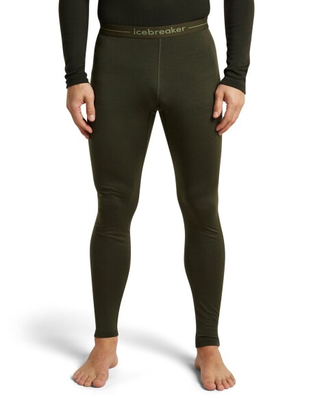 Pánské merino spodky ICEBREAKER Mens 200 Oasis Leggings, Dark Loden velikost: L
