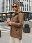 Dámská přechodná bunda TY5608 hnědá - FashionStreet S