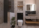 Nádržka pro předstěnovou montáž k WC SAT Glass SATAMGBL SATAMGBL