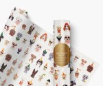 Rifle Paper Co. Balicí papír Party Dogs - Set 3 archů, bílá barva, papír