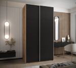Šatní skříň Lux 1 Barva korpusu: Dub - Artisan, Rozměry: 130 cm, Dveře: Dub-Artisan