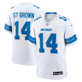 Nike Pánský dres Detroit Lions NFL Amon-Ra St. Brown #14 Game Velikost: M