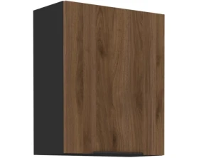 Horní kuchyňská skříňka Monza, 60 cm, ořech/černá